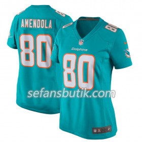 Miami Dolphins Tröjor Danny Amendola 80 Nike Aqua - Dame